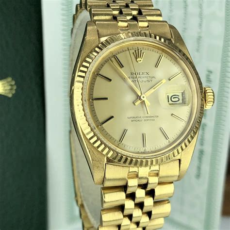 rolex datejust gold